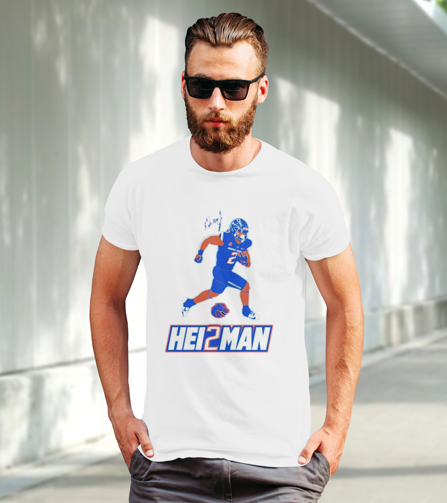 Ashton Jeanty Boise State Broncos Hei2man Football Player T-Shirt