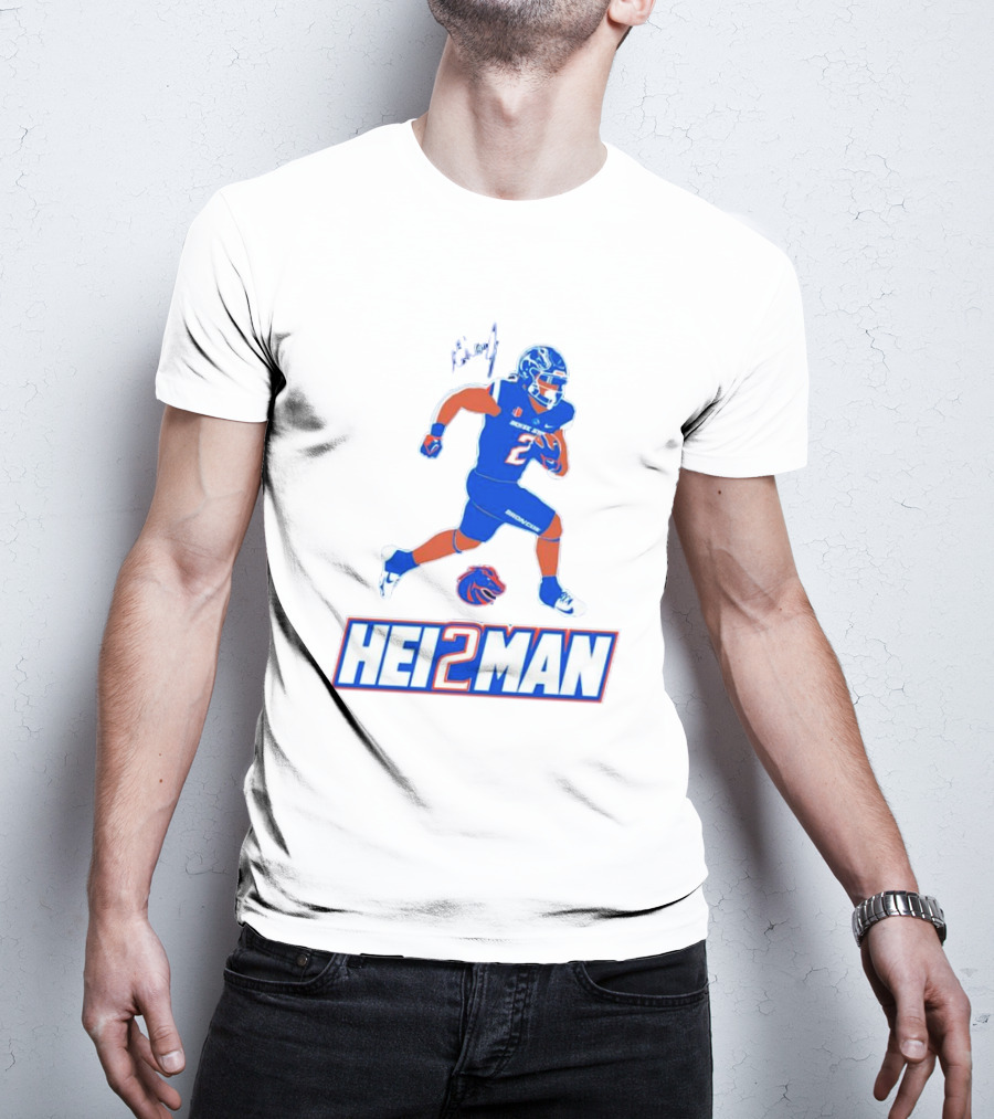 Ashton Jeanty Boise State Broncos Hei2man Football Player T-Shirt