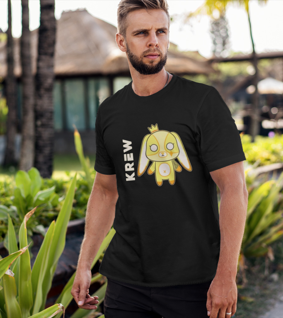 Krew Gold Crowned Teddy Character T-Shirt
