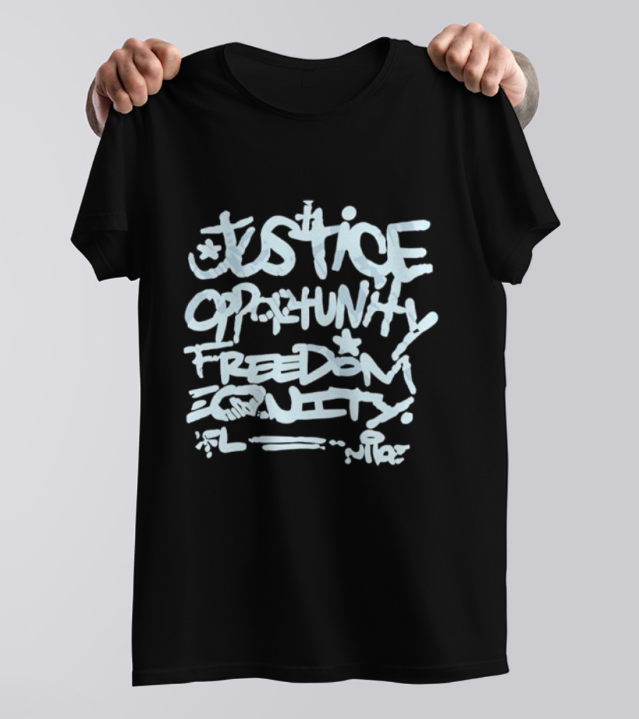 Justice Opportunity Freedom Equity Mike Tomlin T-Shirt