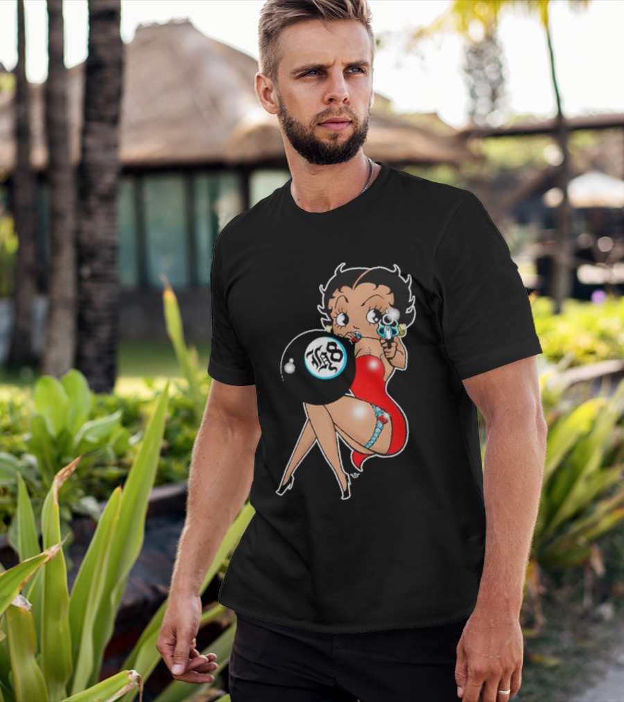 Section H8 Betty Boop Eight Ball Gun T-Shirt