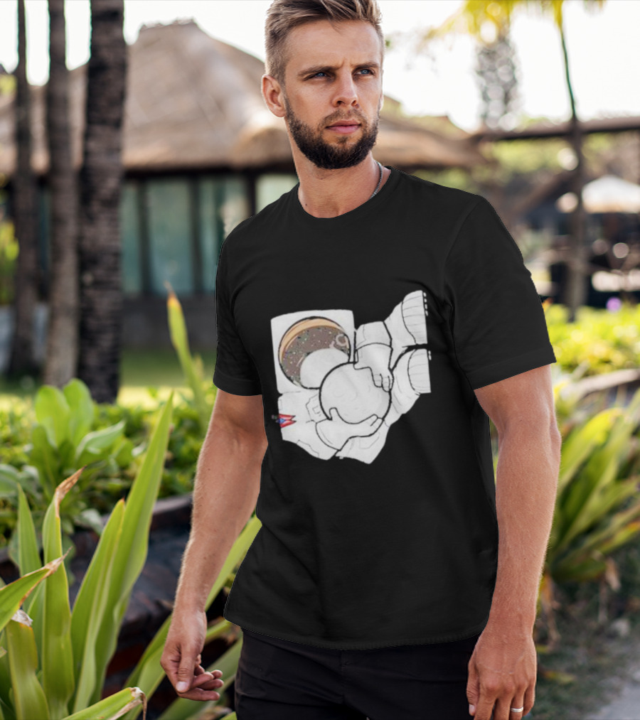 Strange Planet Ohio Moonwalker Cosmic Astronaut Holding Celestial Sphere T-Shirt