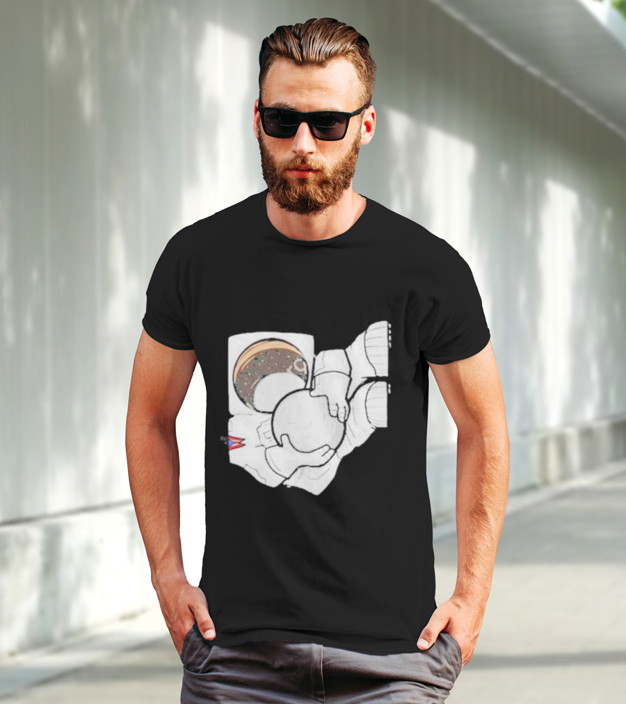 Strange Planet Ohio Moonwalker Cosmic Astronaut Holding Celestial Sphere T-Shirt
