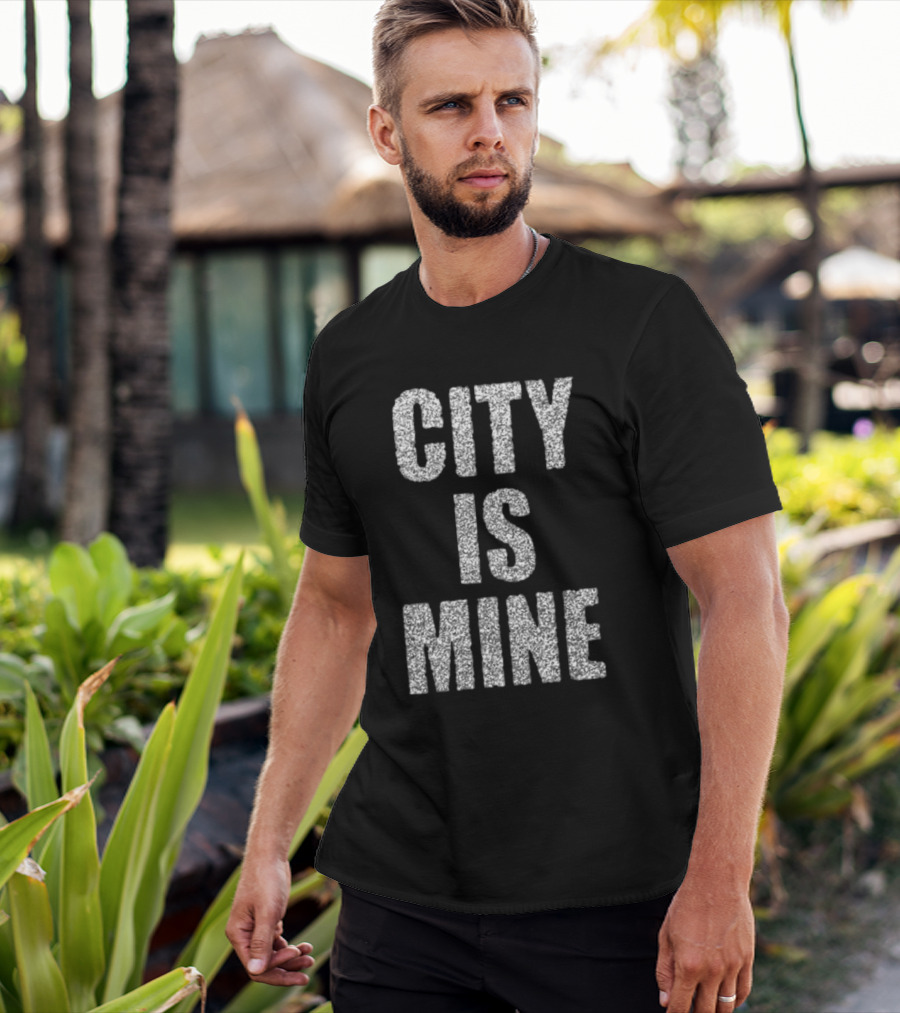 CITY IS MINE Black White T-Shirt