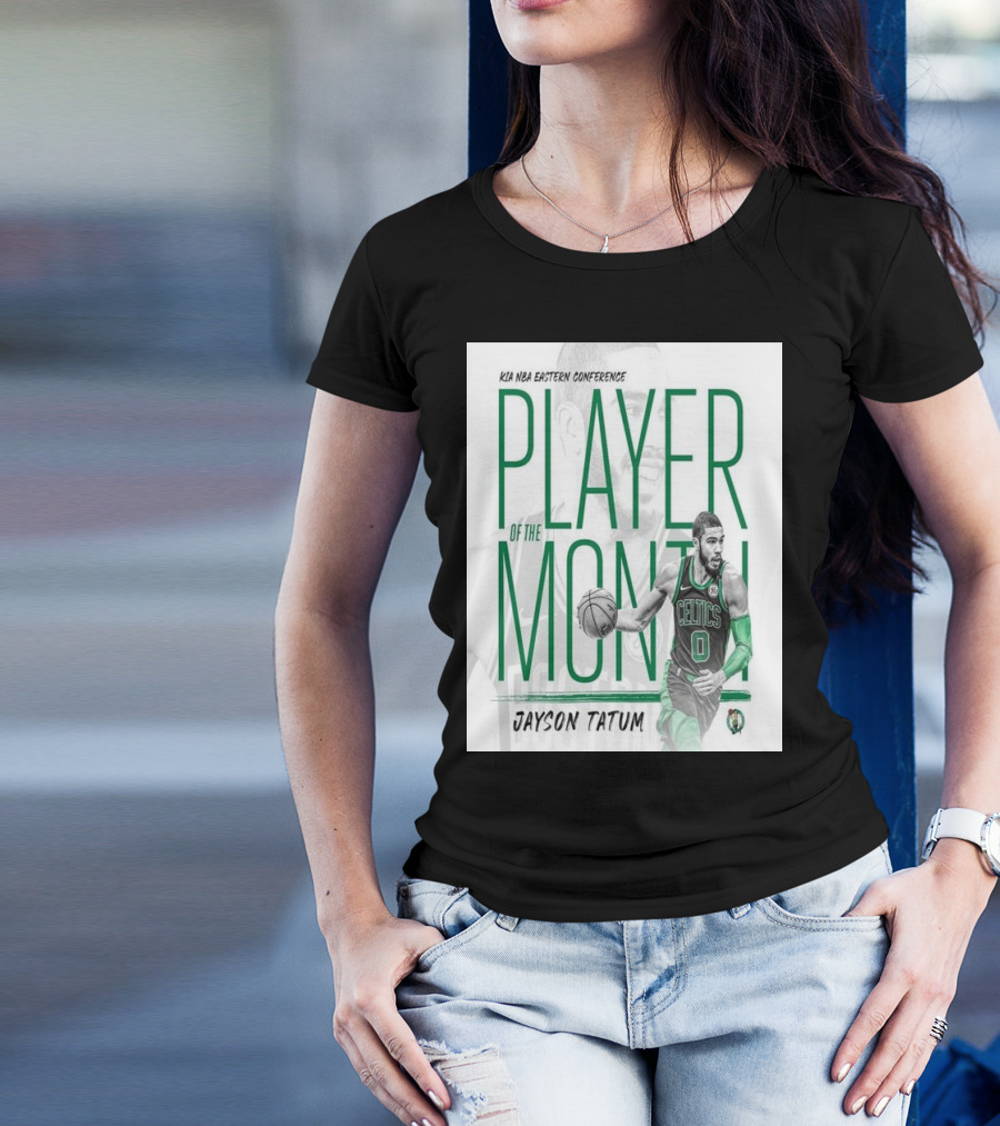 KIA NBA Eastern Conference Player Of The Month Jayson Tatum Celtics T-Shirt