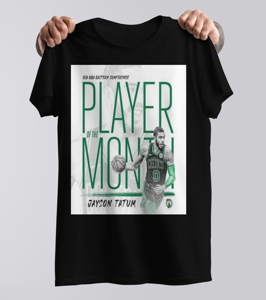 KIA NBA Eastern Conference Player Of The Month Jayson Tatum Celtics T-Shirt