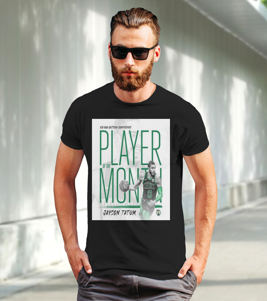 KIA NBA Eastern Conference Player Of The Month Jayson Tatum Celtics T-Shirt