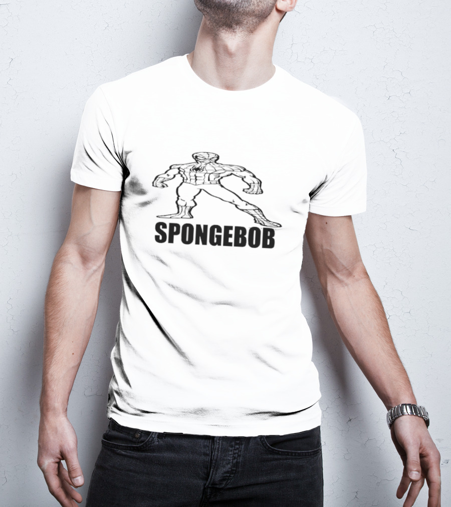 SPONGEBOB BLACK SPIDER-MAN T-Shirt