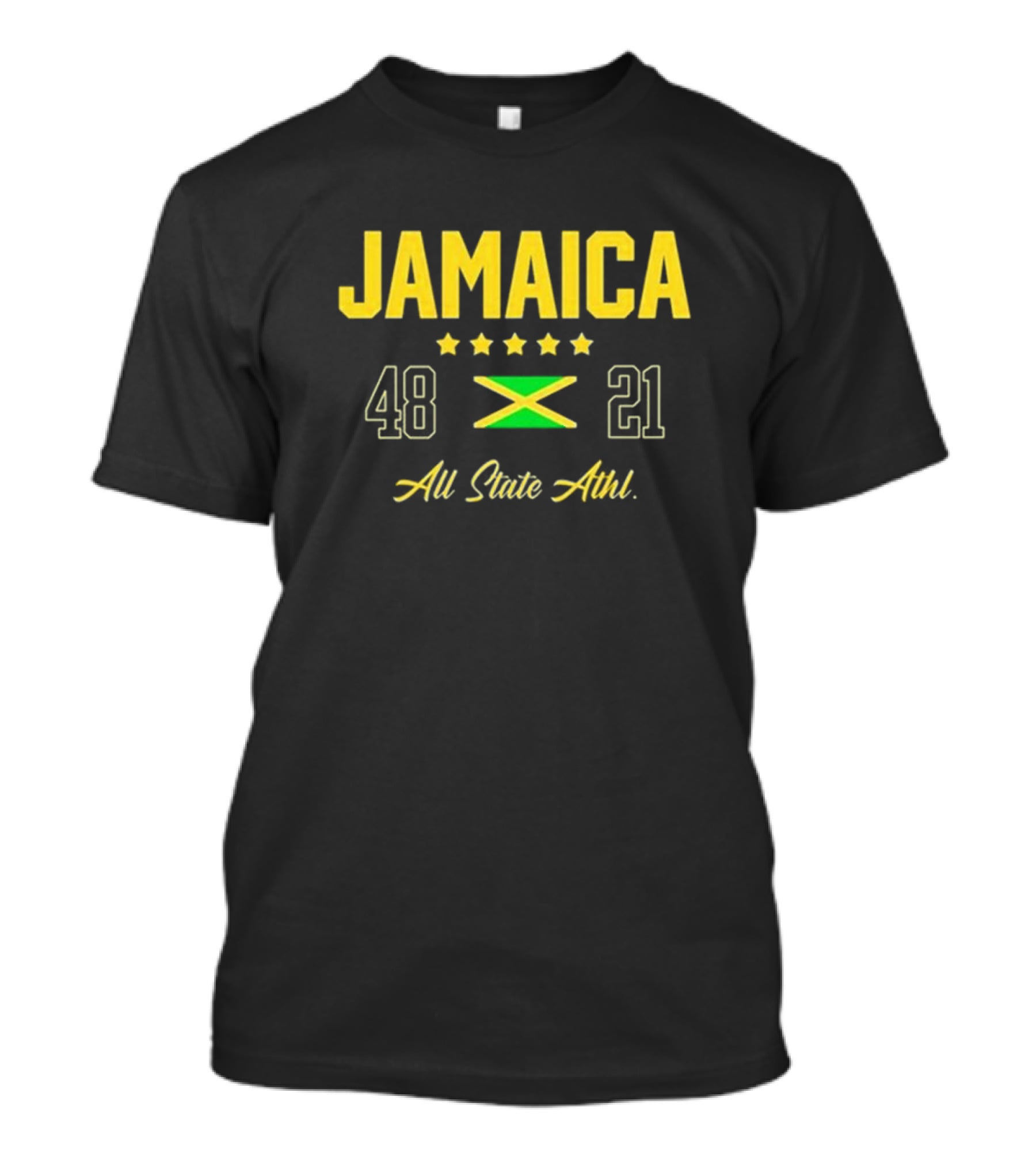 Jamaica Flag 48 21 All State Athl T-Shirt