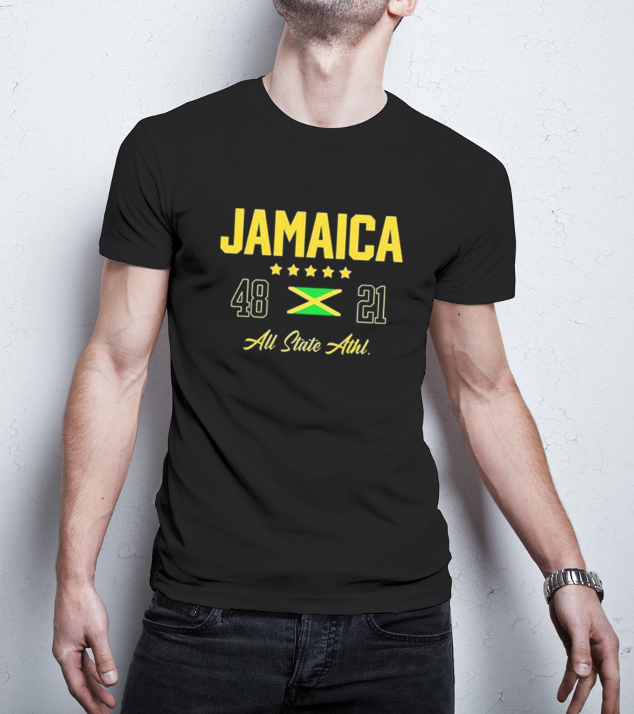 Jamaica Flag 48 21 All State Athl T-Shirt