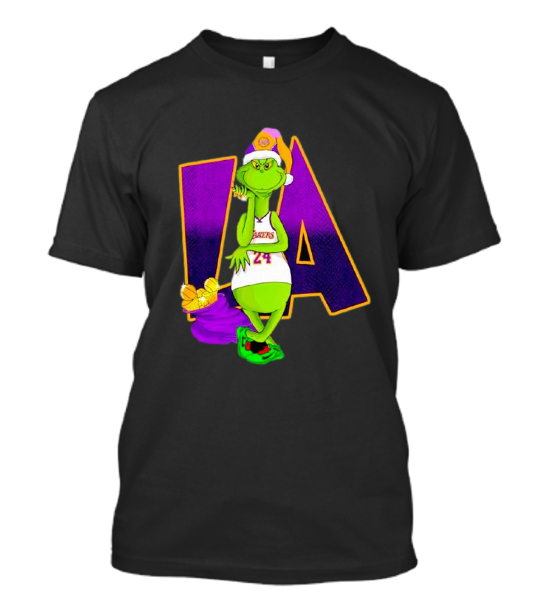 Kobe Bryant Grinch LA Lakers 24 Grinchmas T-Shirt