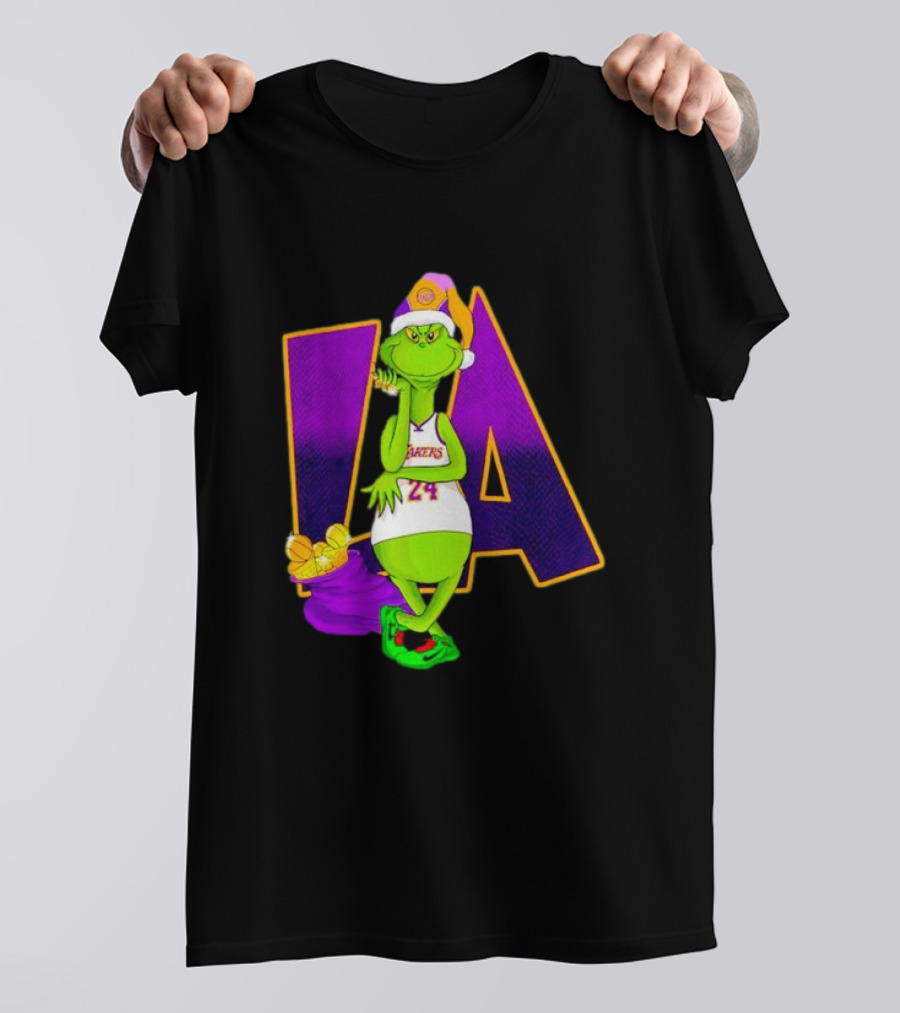 Kobe Bryant Grinch LA Lakers 24 Grinchmas T-Shirt