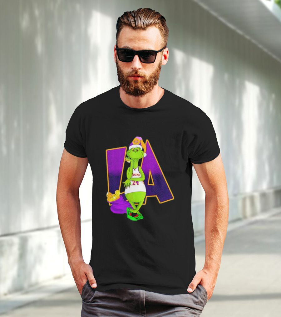 Kobe Bryant Grinch LA Lakers 24 Grinchmas T-Shirt