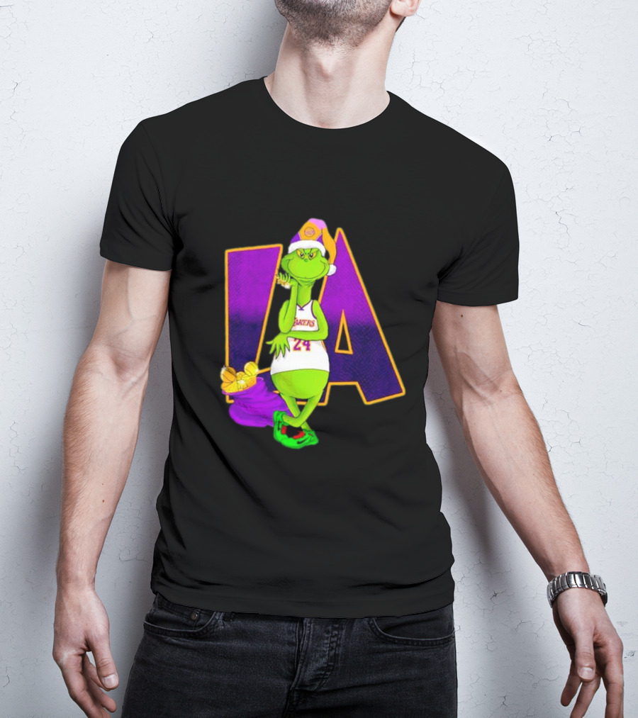 Kobe Bryant Grinch LA Lakers 24 Grinchmas T-Shirt