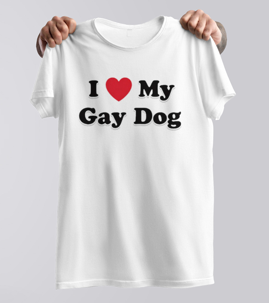 I Heart My Gay Dog T-Shirt