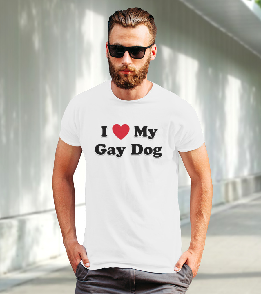 I Heart My Gay Dog T-Shirt