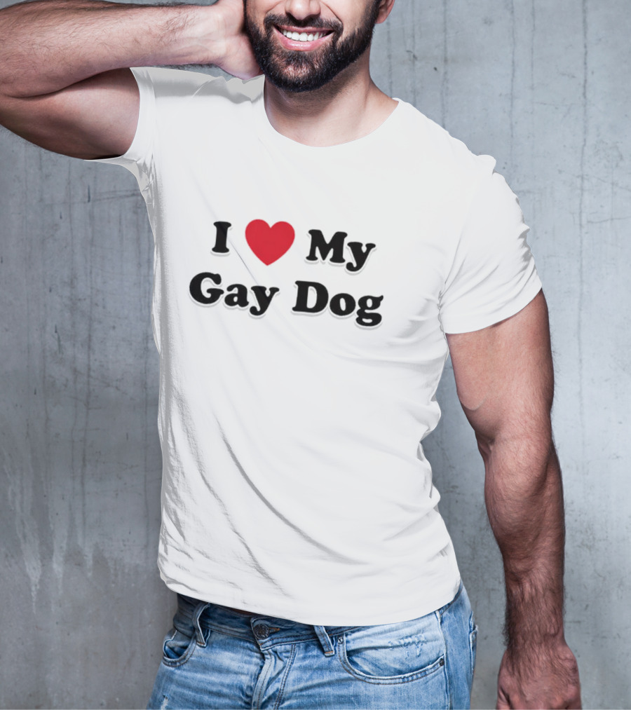I Heart My Gay Dog T-Shirt