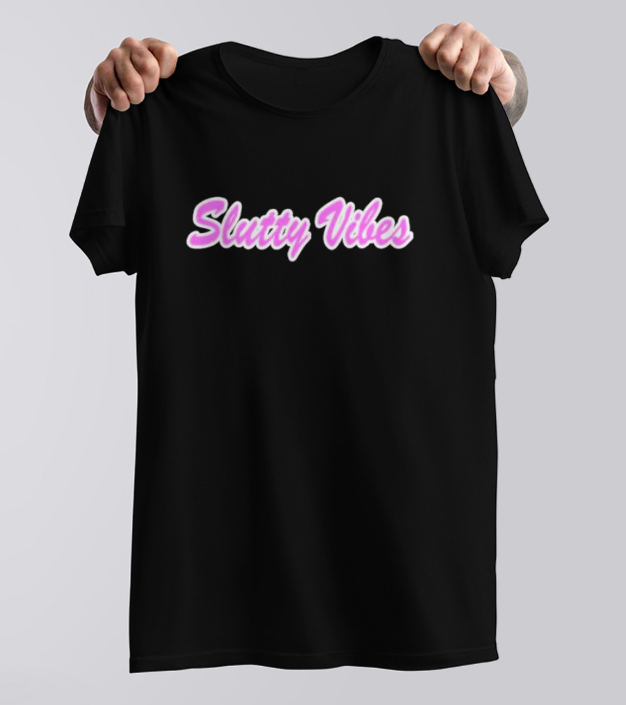 Slutty Vibes Retro Pink Aesthetic T-Shirt