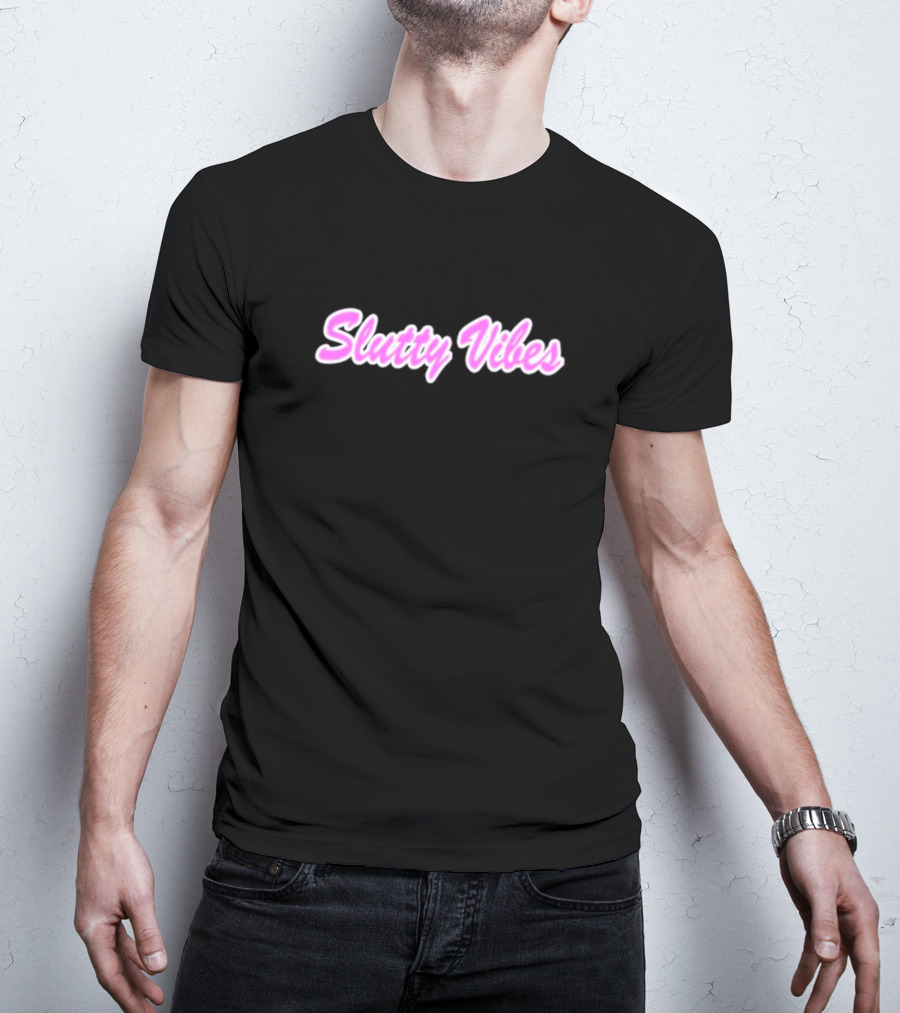 Slutty Vibes Retro Pink Aesthetic T-Shirt