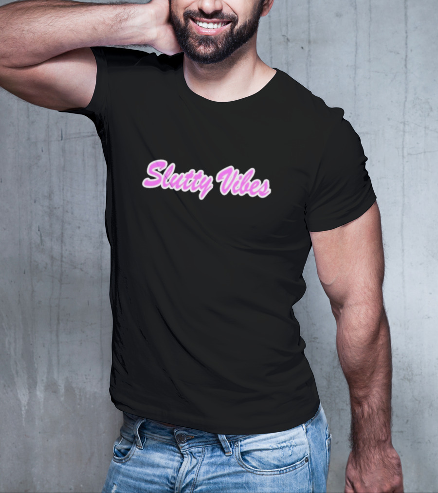 Slutty Vibes Retro Pink Aesthetic T-Shirt