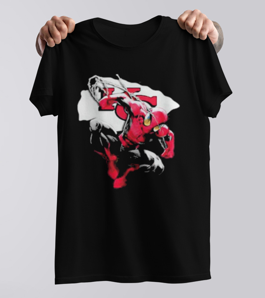 Kansas City Chiefs Spiderman KC Kansas T-Shirt
