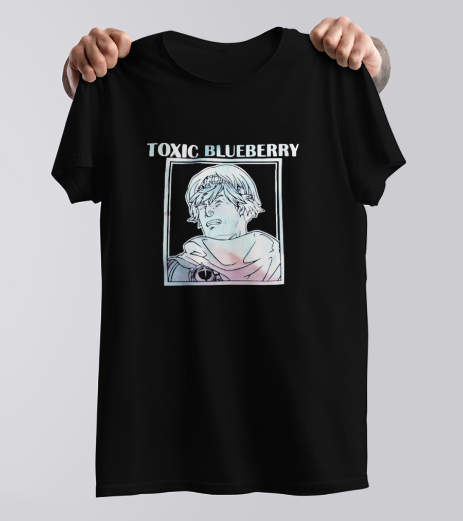 TOXIC BLUEBERRY Manga Style Character T-Shirt