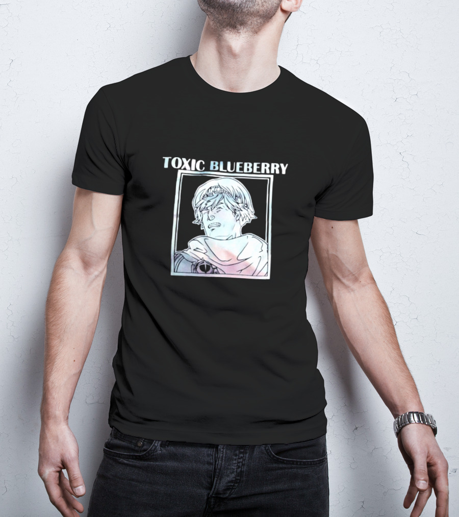 TOXIC BLUEBERRY Manga Style Character T-Shirt