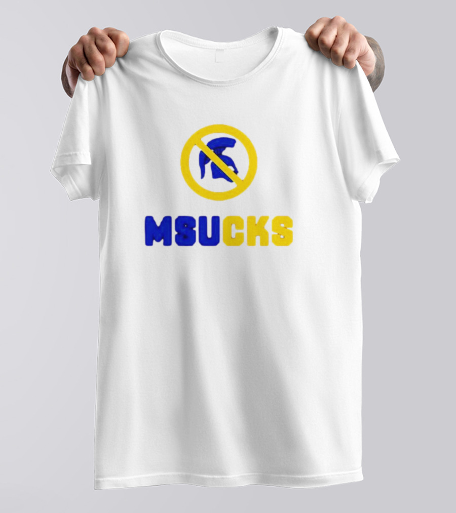 Michigan State Spartans MSU Sucks No Spartan T-Shirt