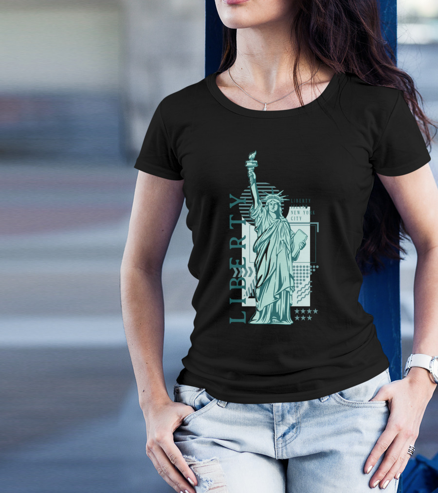 Liberty New York City Statue Of Liberty T-Shirt