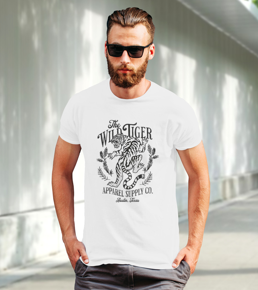 The Wild Tiger Apparel Supply Co. Austin, Texas T-Shirt