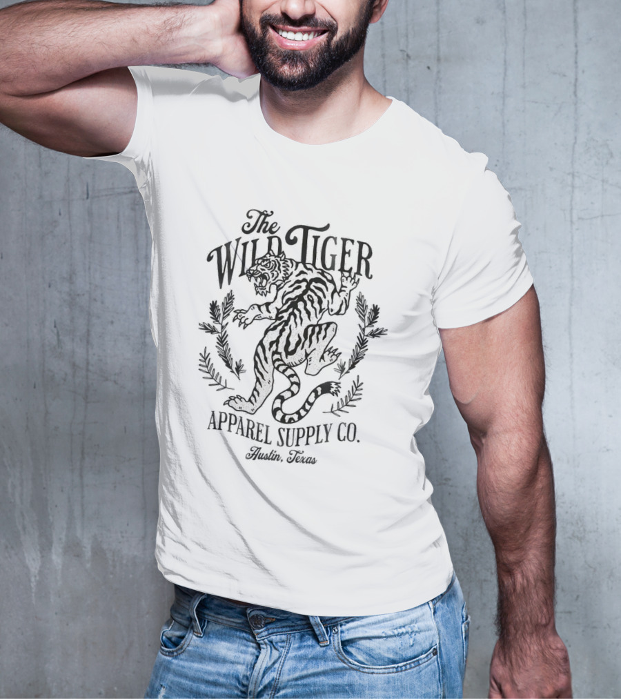 The Wild Tiger Apparel Supply Co. Austin, Texas T-Shirt