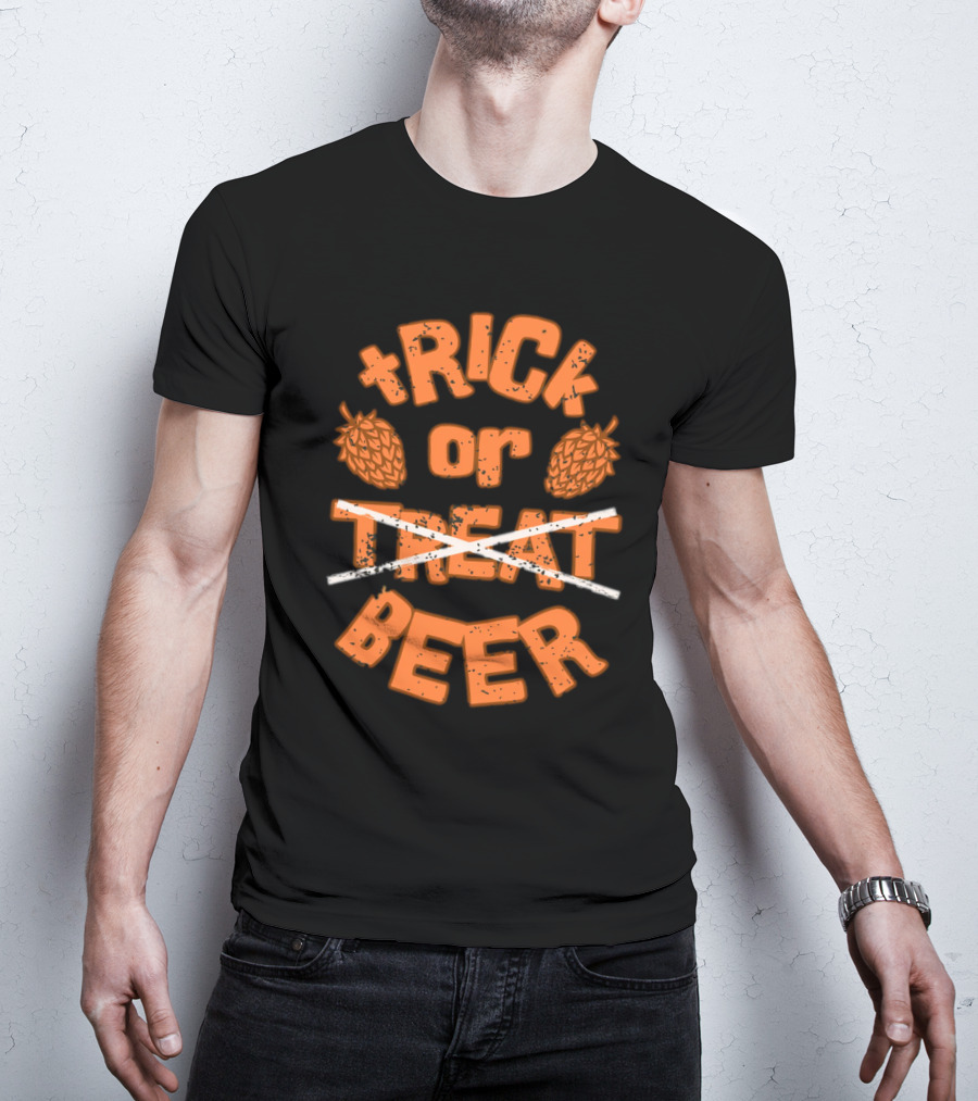 Trick Or Treat Beer Hops Halloween T-Shirt