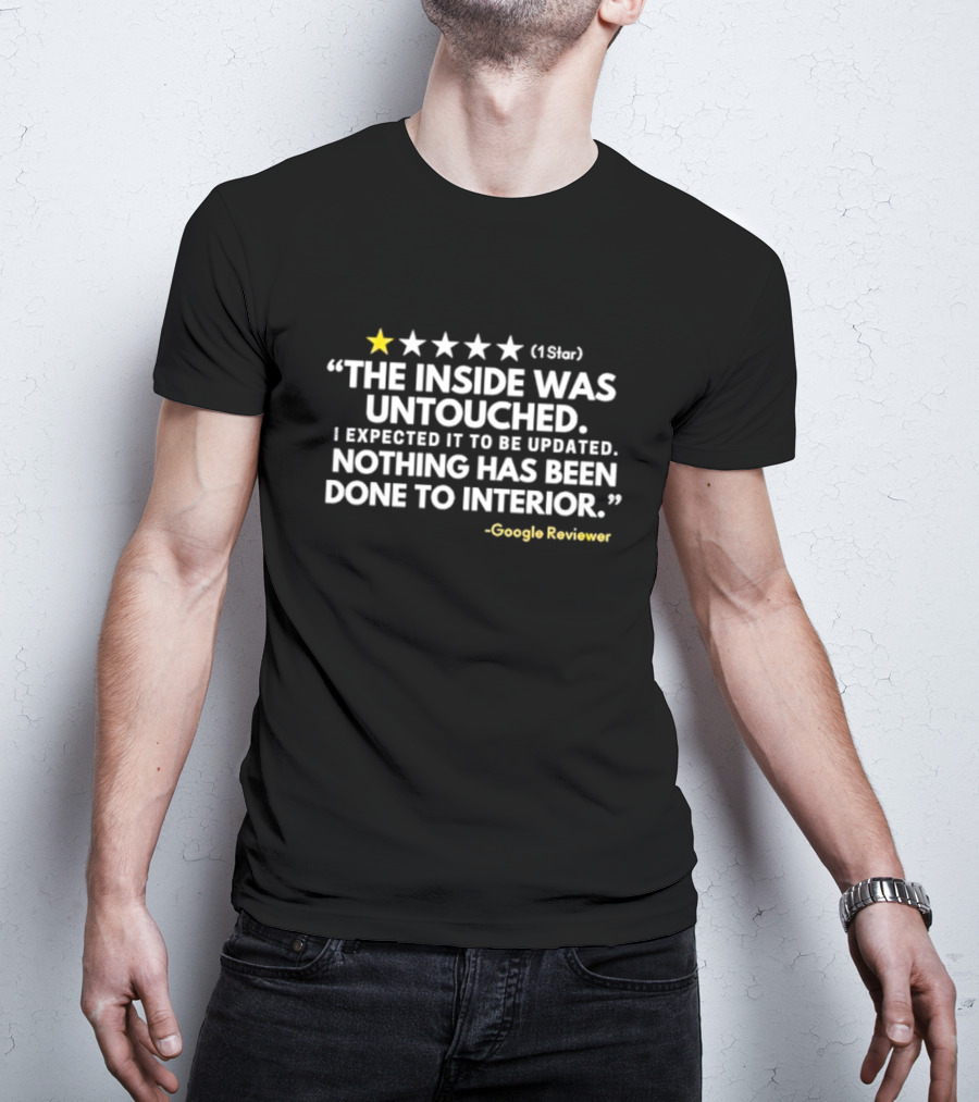 1 Star The Inside Was Untouched Google Reviewer T-Shirt