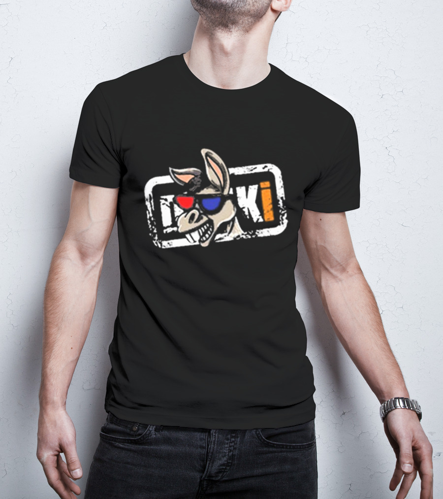 Cool Donkey Vintage Garage Visual With Modern Shades T-Shirt