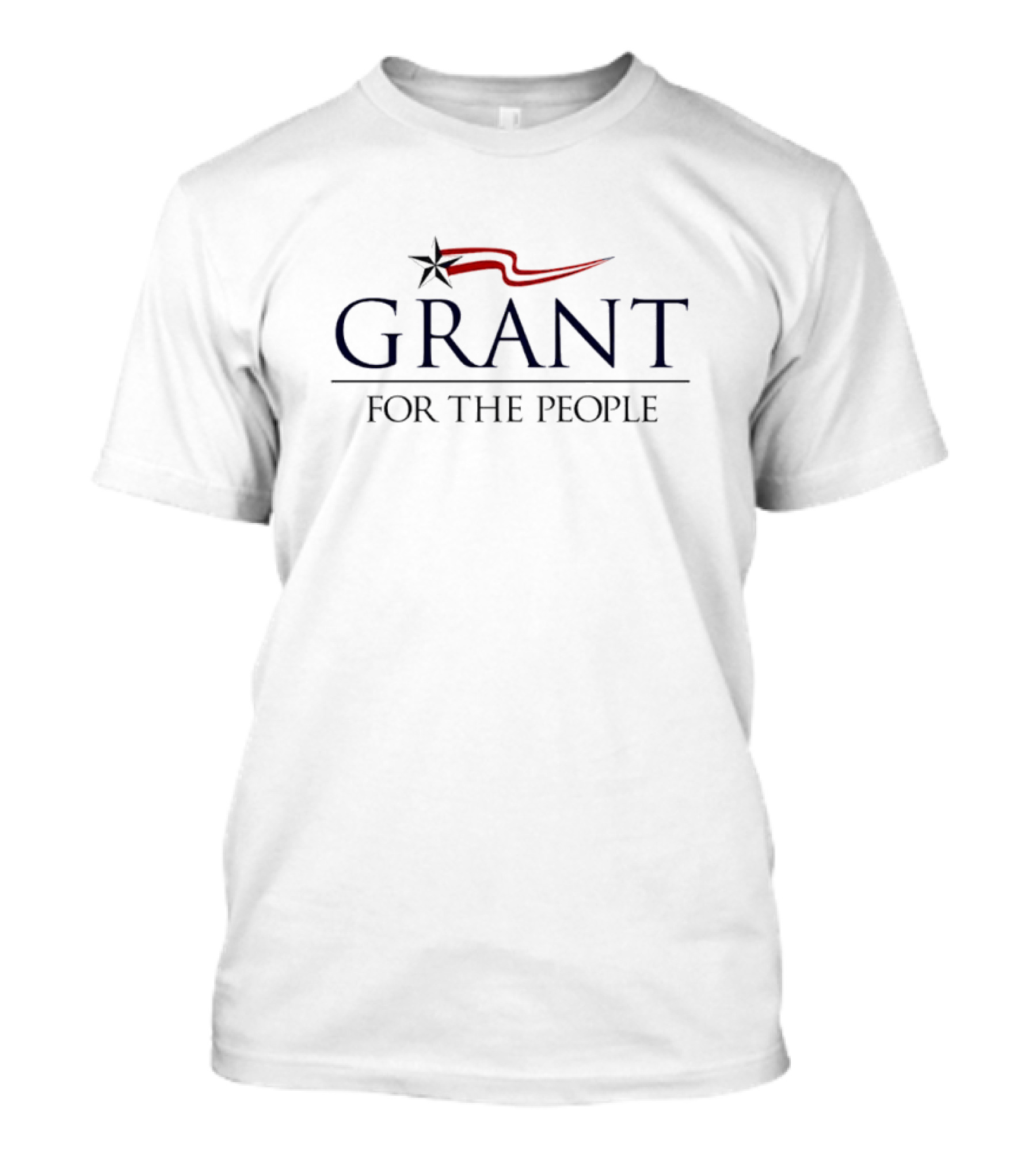 Grant For The People Star And Red Wave T-Shirt