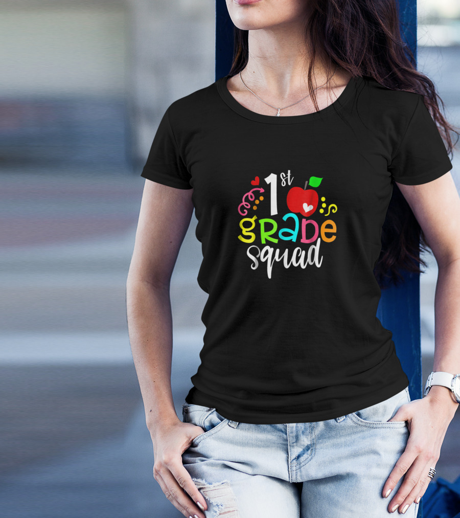 1st Grade Squad First Grade Back To School Teacher Gifts Men T-Shirt