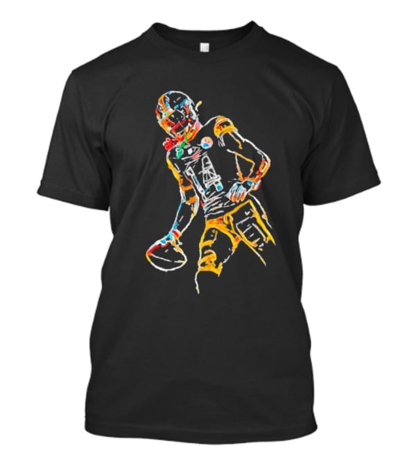 Pittsburgh Steelers George Pickens Colorful Festive Football Player T-Shirt