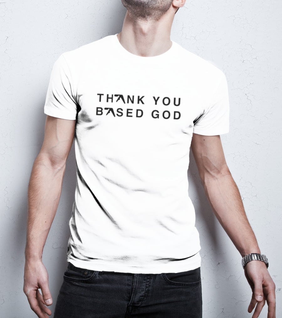 Thank You Based God Aphex Twin Logo Fusion T-Shirt
