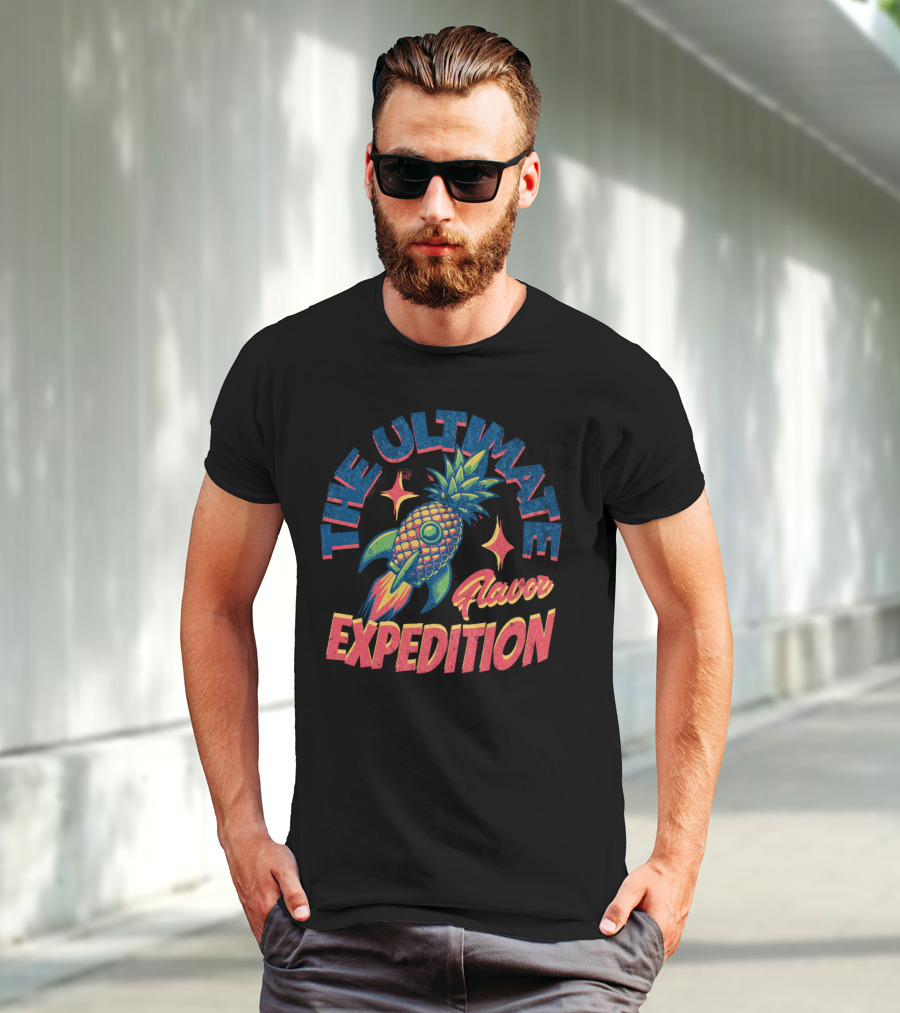 The Ultimate Flavor Expedition Pineapple Rocket Adventure T-Shirt
