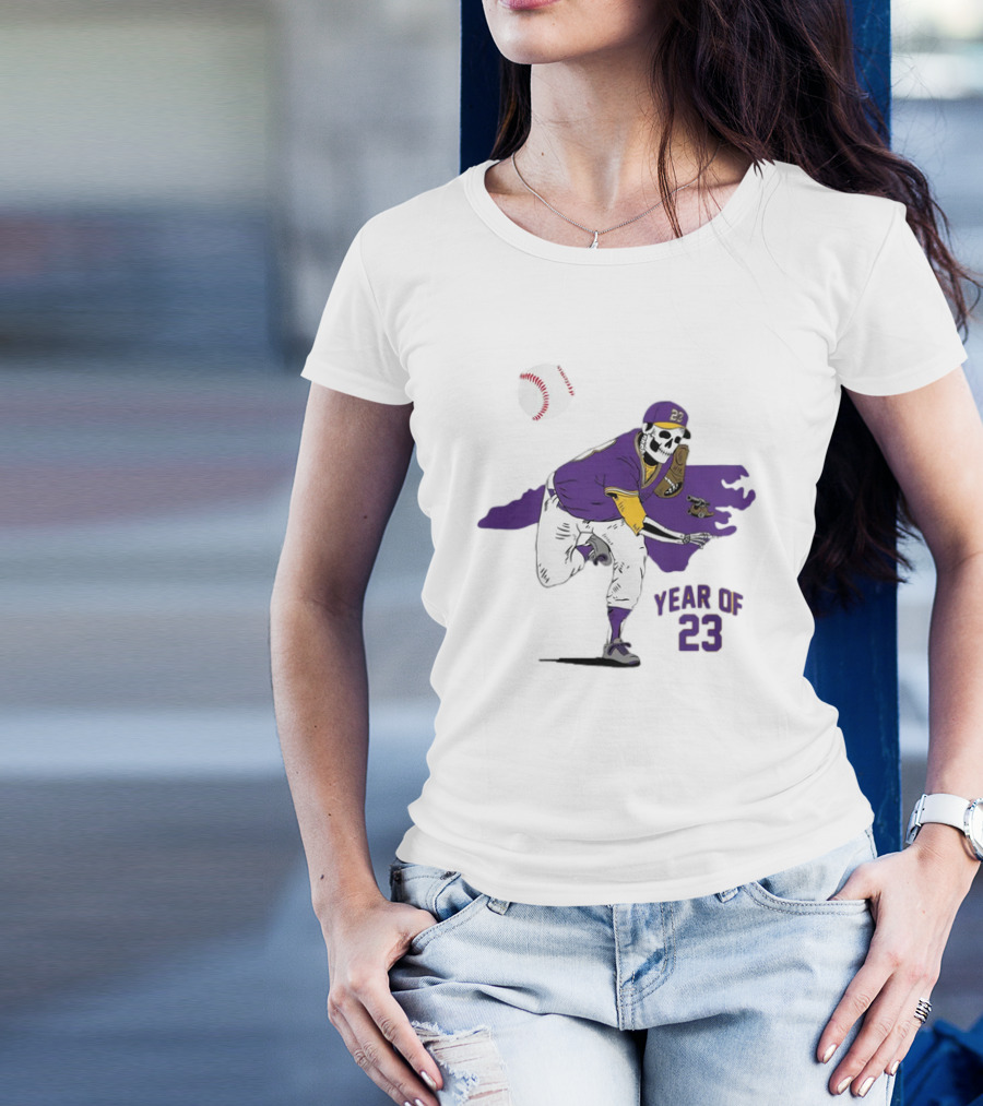Year Of 23 EC Skeleton Baseball Pitcher T-Shirt