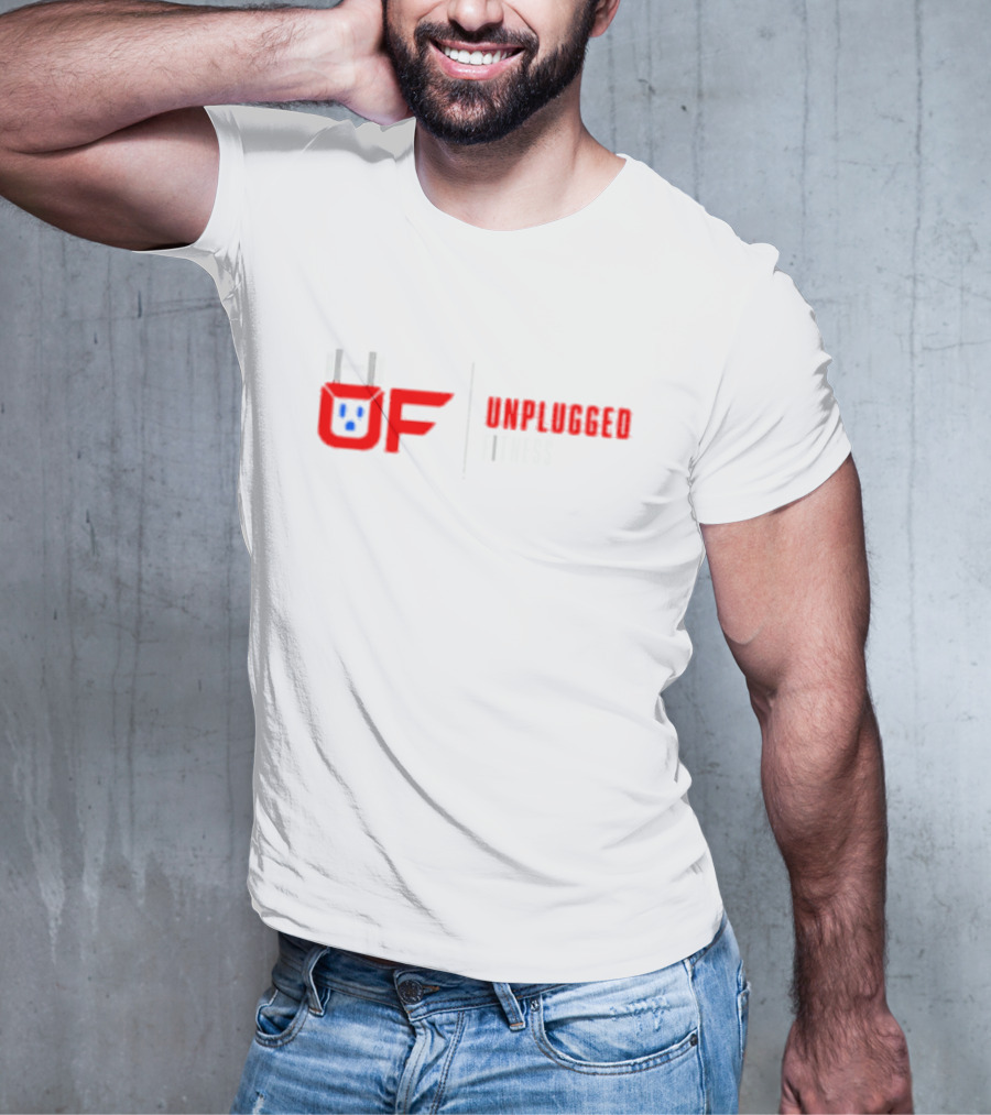 UF Unplugged Fitness Barbell T-Shirt