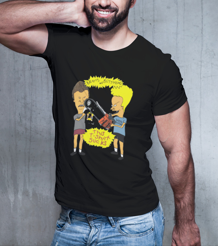 Beavis And Butt-head Death Rock This T-Shirt Sucks Vintage 1994 T-Shirt