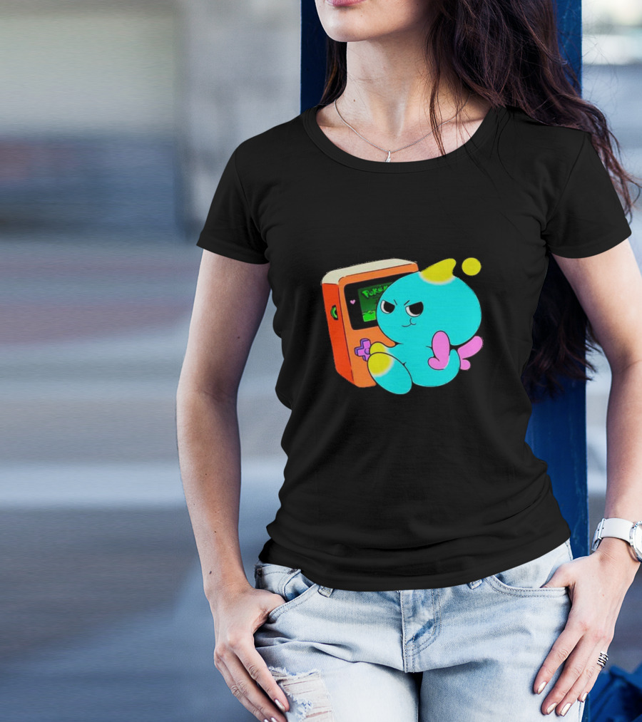 You Keep Playing Ur Silly Little Games Cartoon Creature With Game Console T-Shirt
