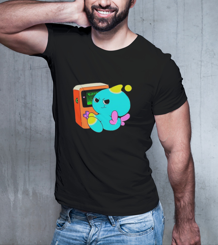 You Keep Playing Ur Silly Little Games Cartoon Creature With Game Console T-Shirt