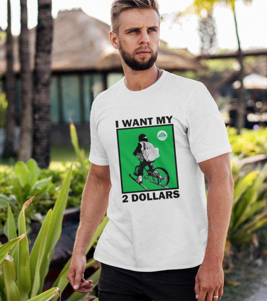 I Want My 2 Dollars Johnny Gasparini Ski Bike T-Shirt