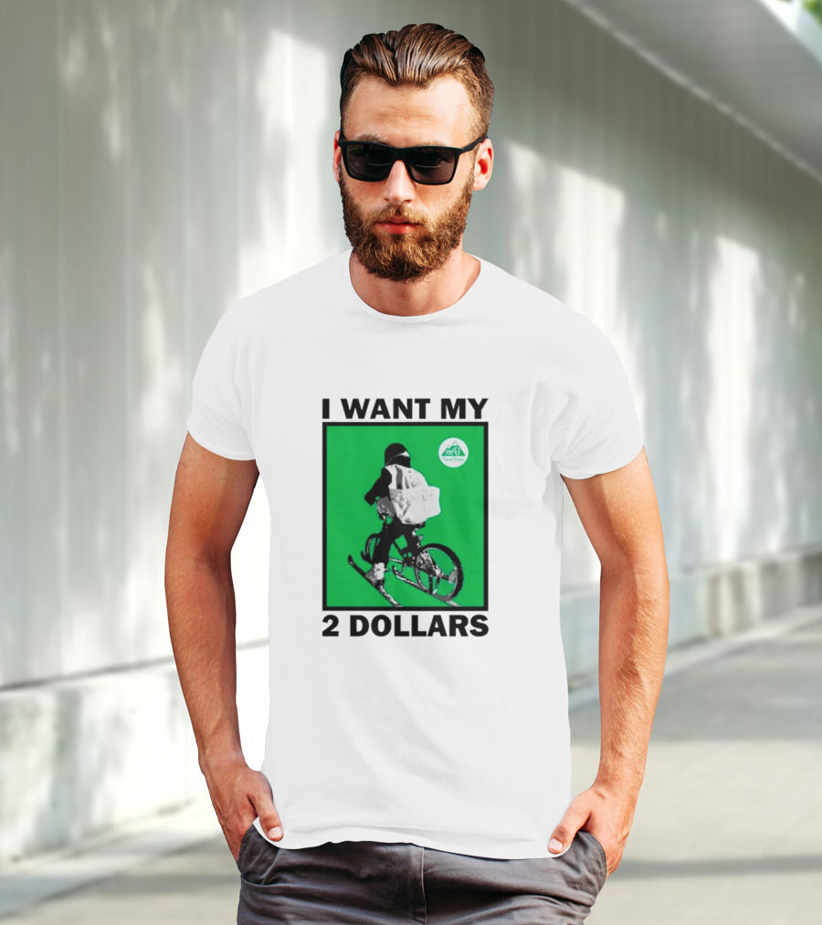 I Want My 2 Dollars Johnny Gasparini Ski Bike T-Shirt