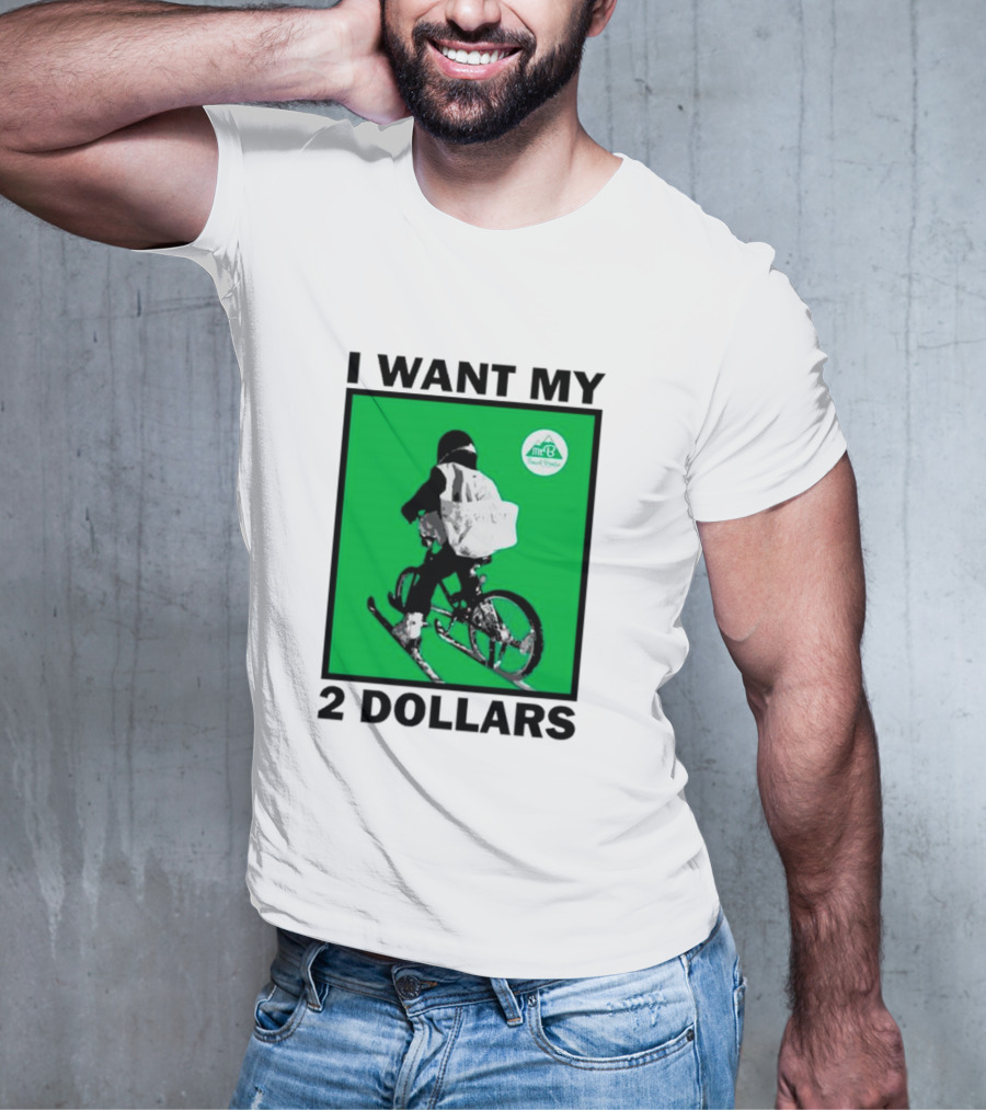 I Want My 2 Dollars Johnny Gasparini Ski Bike T-Shirt