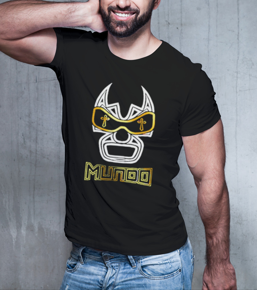 Lucha Underground Mundo Mask Iconic Cross T-Shirt