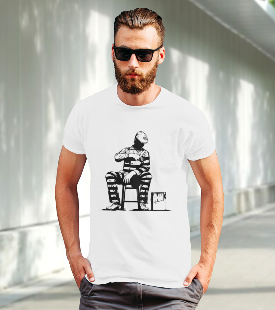 Dolk Prison Painter Sits With Paint Bucket T-Shirt
