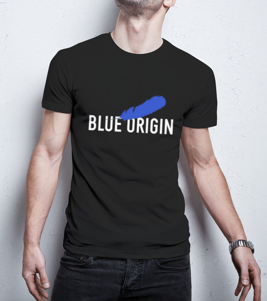 Blue Origin Feather Logo Print T-Shirt